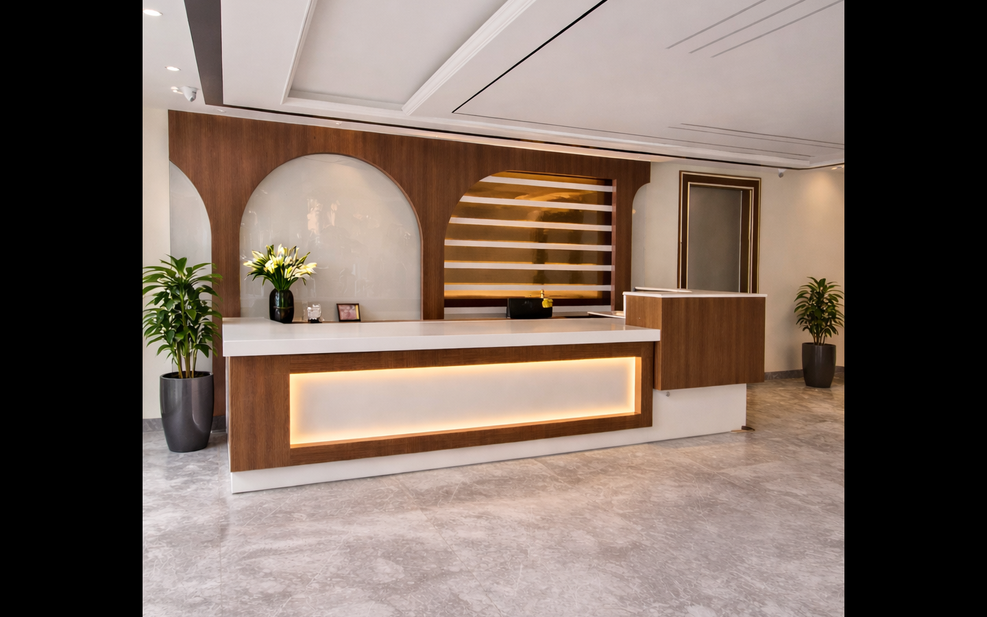 Reception and lobby area